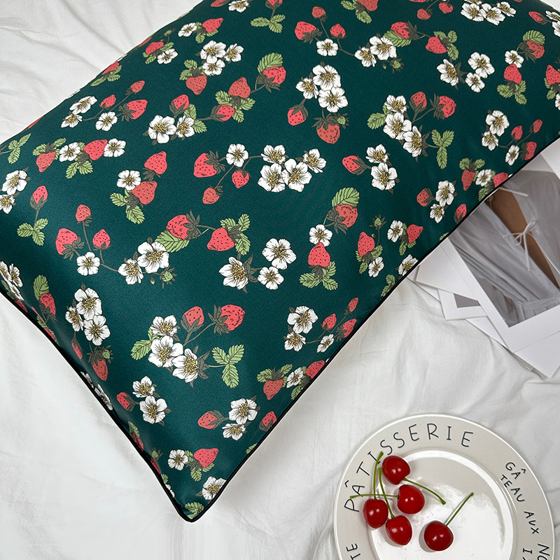 Funda de almohada 100% seda con estampado digital hecha a medida