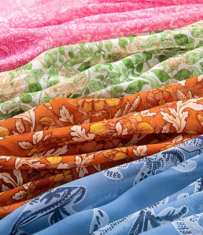 producción de telas de seda